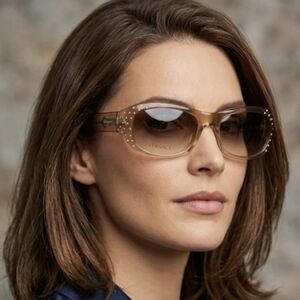 Y2K Versace Ombre Amber-Tinted Women's Sunglasses